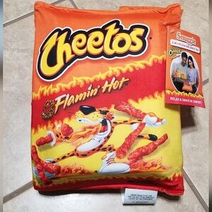 Snuggie Flamin' Hot Cheetos 2-in-1 Pillow & Snack Tray